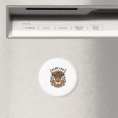 Herfst Highland Koe Met Hart Bril Magneet (Insitu (Vaatwasser))