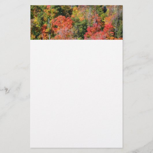 Herfst Hillside Colorful Autumn Natuur Briefpapier (Voorkant)