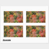 Herfst Hillside Colorful Autumn Natuur Rechthoekige Sticker (Vel)