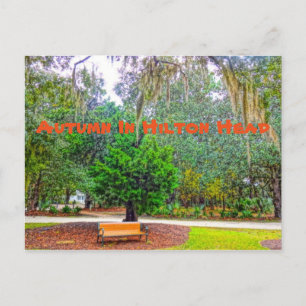 herfst Hilton Head Coastal Discovery Museum HHI Briefkaart