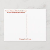 herfst Hilton Head Coastal Discovery Museum HHI Briefkaart (Achterkant)