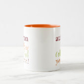 "Herfst hoe kleurrijk je bent!" Tweekleurige Koffiemok (Center)