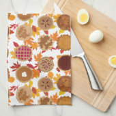 Herfst Holiday Pie Kitchen Hand Towel Theedoek (Quarter Fold)