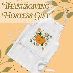 Herfst Holiday Pumpkin Vines Halloween Thanksgivin Standaard Schort
