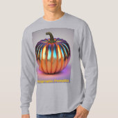 Herfst Holografische Pompoen T-shirt (Voorkant)
