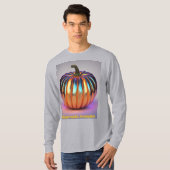 Herfst Holografische Pompoen T-shirt (Voorkant volledig)