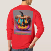 Herfst Holographic Jack O Lantern T-shirt (Achterkant)