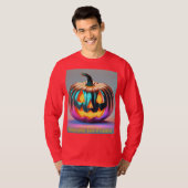 Herfst Holographic Jack O Lantern T-shirt (Voorkant volledig)
