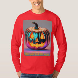 Herfst Holographic Jack O Lantern T-shirt