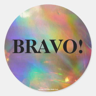 Herfst Holorainbow Ronde Sticker