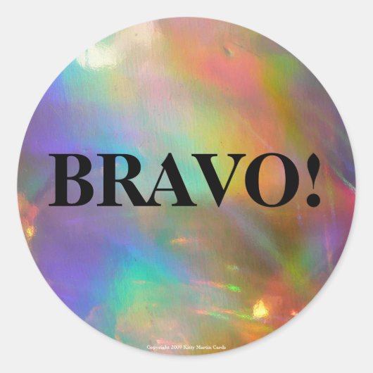 Herfst Holorainbow Ronde Sticker (Voorkant)