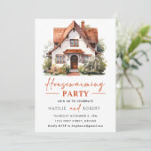 Herfst Home Housewarming Party Kaart (Staand voorkant)