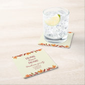 Herfst Home Sweet Home open huis Huisverwarming Kartonnen Onderzetters (Insitu)