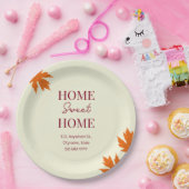 Herfst Home Sweet Home open huis Huisverwarming Papieren Bordje (Feest)