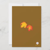 Herfst Hoop Foto Uitnodiging (Achterkant)