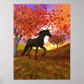 Herfst Horse Poster (Voorkant)