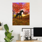 Herfst Horse Poster (Thuiskantoor)