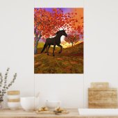 Herfst Horse Poster (Keuken)