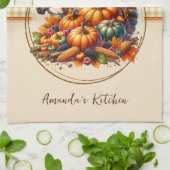 Herfst Horse Theedoek (Gevouwen)