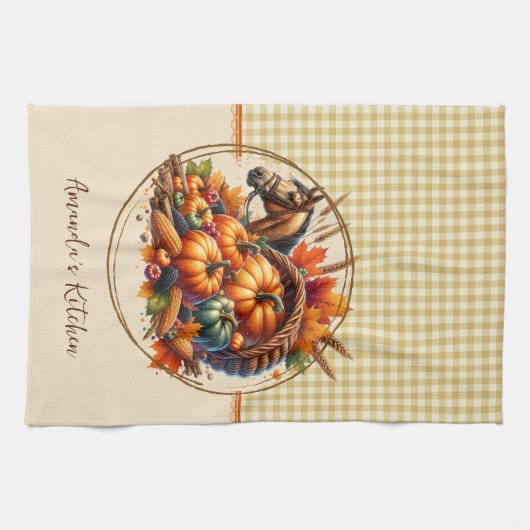 Herfst Horse Theedoek (Horizontaal)