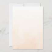 Herfst houdt van modern Blauwgroen Sinaasappel bru Kaart (Achterkant)