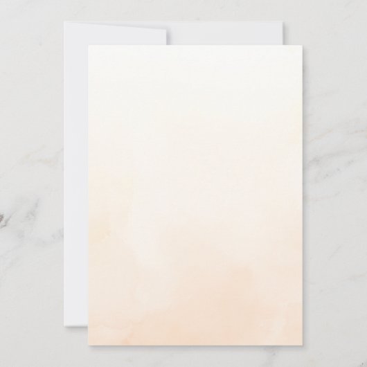 Herfst houdt van modern Blauwgroen Sinaasappel bru Kaart (Achterkant)