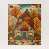 Herfst House Puzzel Legpuzzel (Verticaal)