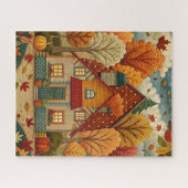 Herfst House Puzzel Legpuzzel (Horizontaal)