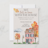 Herfst Housewarming Party | Herfst Waterverf Kaart (Voorkant)