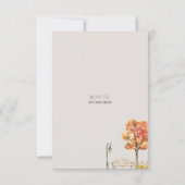 Herfst Housewarming Party | Herfst Waterverf Kaart (Achterkant)