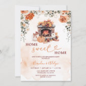 Herfst Housewarming Party Pompoen Home Sweet Home Kaart (Voorkant)