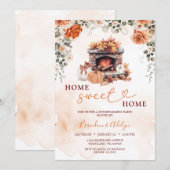 Herfst Housewarming Party Pompoen Home Sweet Home Kaart (Voorkant / Achterkant)