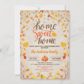 Herfst housewarming party rustieke  coed shower kaart (Voorkant)