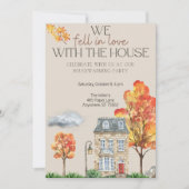 Herfst Housewarming Party Uitnodigen | Herfst Wate Kaart (Voorkant)