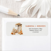 Herfst Housewarming Sage Mint Retouradres Etiket (Insitu)