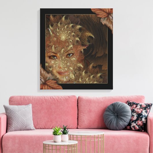 Herfst hout nimf verpakt canvas kunst (Insitu (Woonkamer))