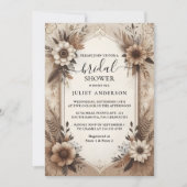 Herfst Houten Paperie Gerecycleerd Papier Vrijgeze Kaart (Voorkant)