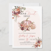 Herfst Huis Warming Herfst Pompoen Nieuw Huis Uitn Kaart (Voorkant)