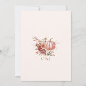 Herfst Huis Warming Herfst Pompoen Nieuw Huis Uitn Kaart (Achterkant)