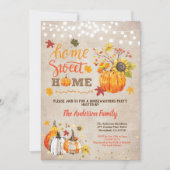 Herfst huisopwarmingspartij rustige  pompoen kaart (Voorkant)