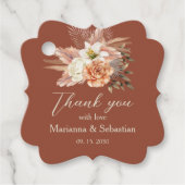 Herfst Huwelijk Bedankt Bedankjes Labels (Voorkant)