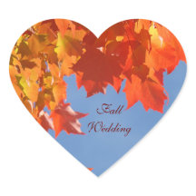 Herfst Huwelijk enveloppe zegels stickers Blue Sky
