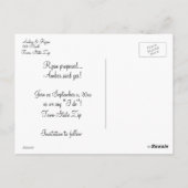 Herfst Huwelijk, Herfstkleuren, Bewaar de Datum Briefkaart (Achterkant)