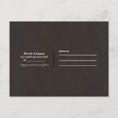 Herfst Huwelijk Oranje Bloemige Save the Date Aankondigingskaart (Achterkant)