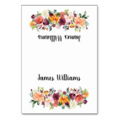 Herfst Huwelijksplaats Kaarten Mooie Bloemen (Achterkant)