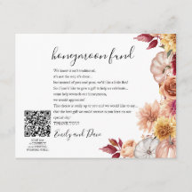 Herfst Huwelijksreis wens QR CODE