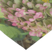 Herfst Hydrangea Bloei met Gouden Hosta Bladeren Korte Tafelloper (Hoek)