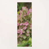 Herfst Hydrangea Bloei met Gouden Hosta Bladeren Yogamat (Voorkant)