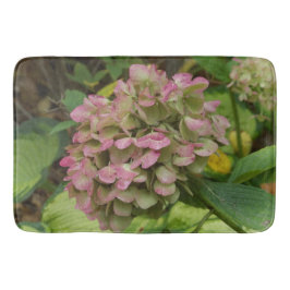 Herfst Hydrangea Bloom met Golden Hosta Leaves Badmat