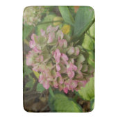 Herfst Hydrangea Bloom met Golden Hosta Leaves Badmat (Voorkant Verticaal)